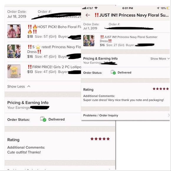 •2X HP! LAST 1!! 5⭐️ Princess Navy Floral Dress• - Picture 7 of 7